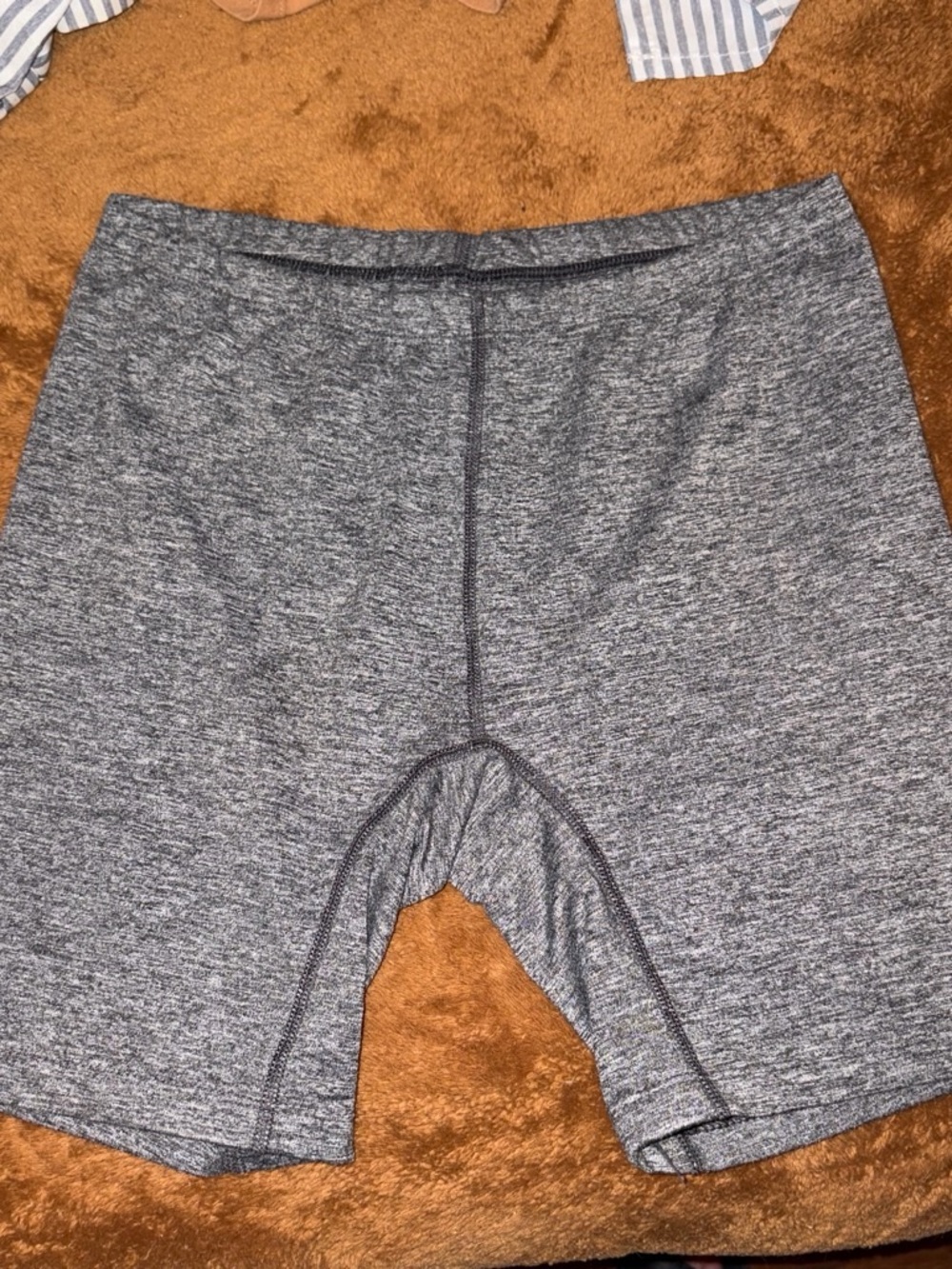 bcg Men's Heather Gray Athletic Stretch Shorts